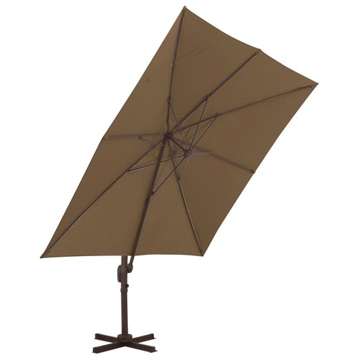 Sonnenschirm mit Schirmstnder Taupe