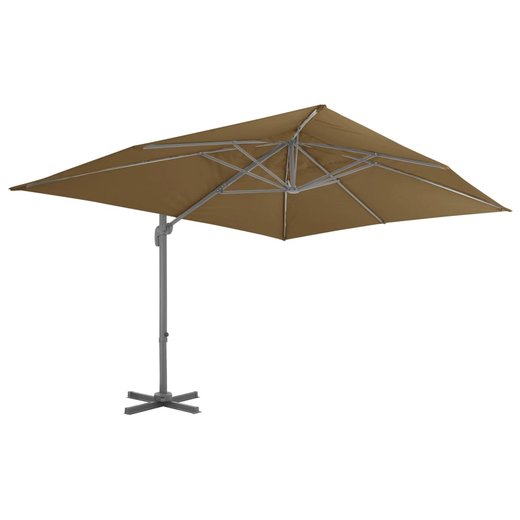 Sonnenschirm mit Schirmstnder Taupe