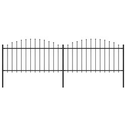 Gartenzaun mit Speerspitzen Stahl (1,25 - 1,5) x 3,4 m...
