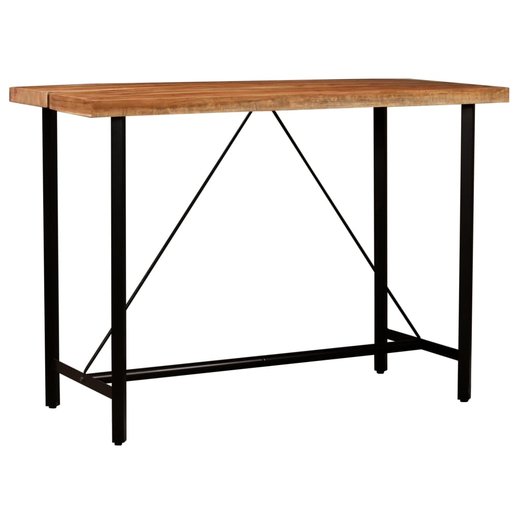 7-tlg. Bar-Set Palisander Massivholz und Echtleder