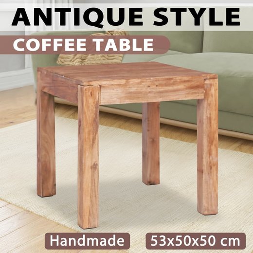 Couchtisch 53x50x50 cm Altholz Massiv