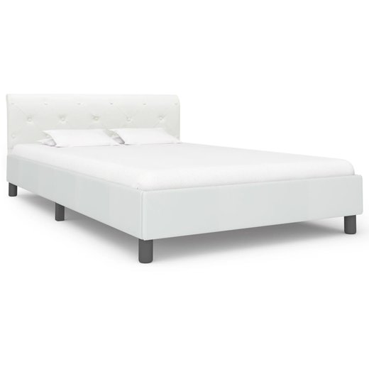 Bettgestell Wei Kunstleder 140200 cm