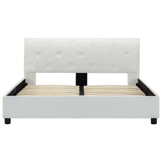 Bettgestell Wei Kunstleder 140200 cm