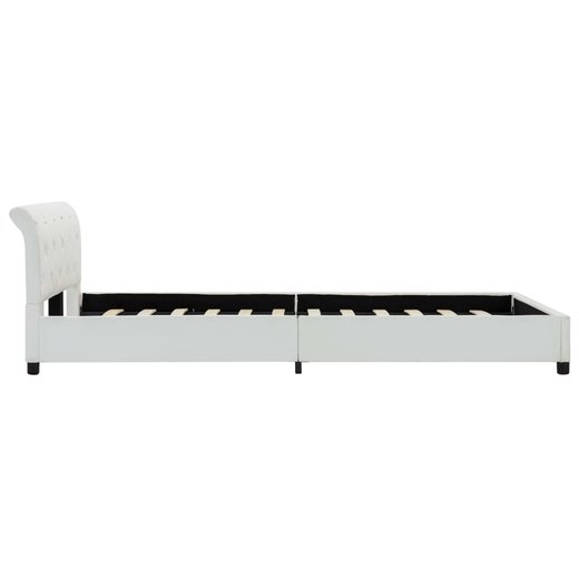 Bettgestell Wei Kunstleder 140200 cm