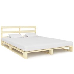 Palettenbett Massivholz Kiefer 200200 cm