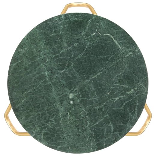 Couchtisch Grn 65x65x42 cm Echtstein in Marmoroptik