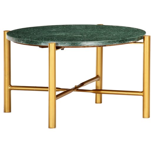 Couchtisch Grn 606035 cm Echtstein in Marmoroptik