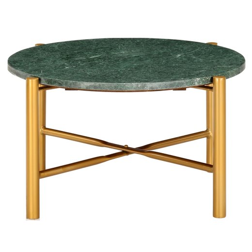 Couchtisch Grn 606035 cm Echtstein in Marmoroptik