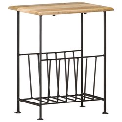 Zeitschriftenstnder 40 x 30 x 50 cm Massivholz Mango und...
