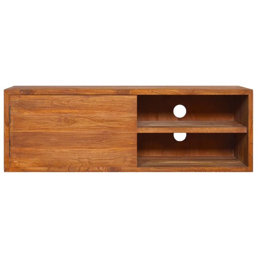 Wand-TV-Schrank 90x30x30 cm Teak Massivholz