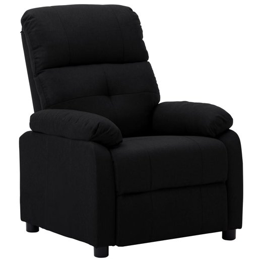 Liegesessel Schwarz Stoff