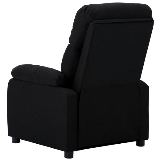 Liegesessel Schwarz Stoff