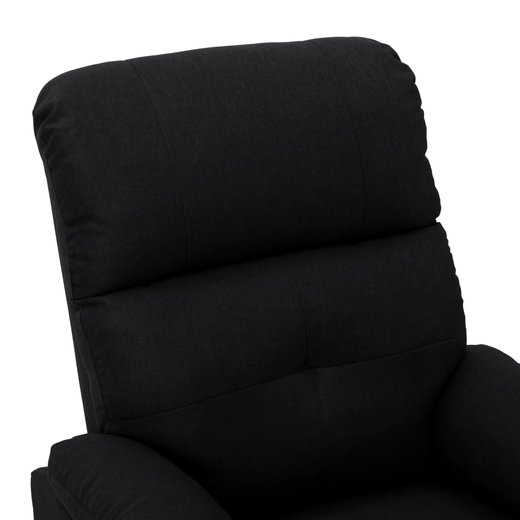 Liegesessel Schwarz Stoff