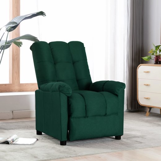 Relaxsessel Dunkelgrn Stoff