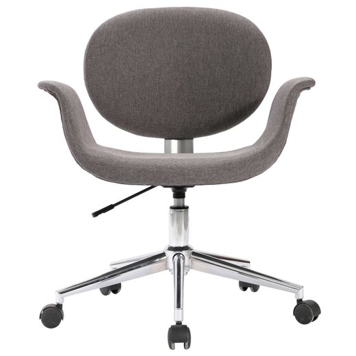 Drehbare Esszimmersthle 4 Stk. Grau Stoff