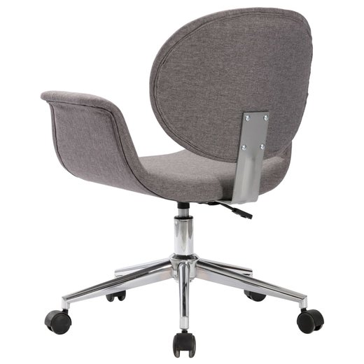 Drehbare Esszimmersthle 4 Stk. Grau Stoff