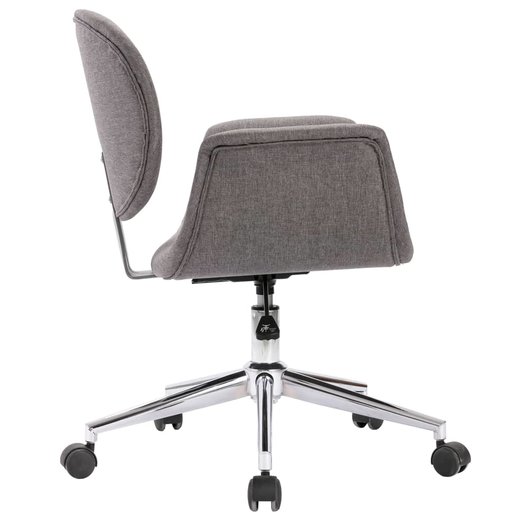Drehbare Esszimmersthle 6 Stk. Grau Stoff