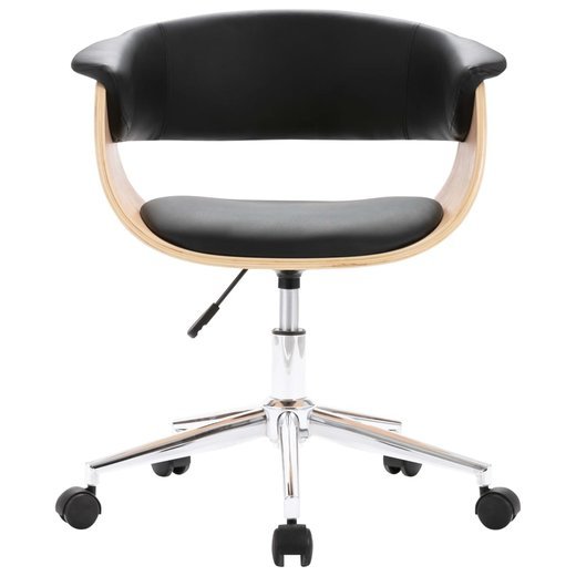 Drehbare Esszimmerst�hle 4 Stk. Schwarz Kunstleder