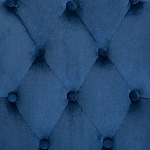Esszimmersthle 2 Stk. Blau Samt