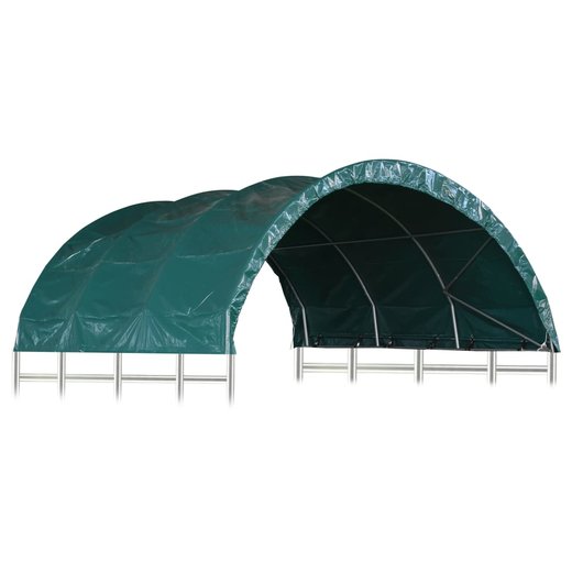 Weidezelt PVC 3,7x3,7 m Grn
