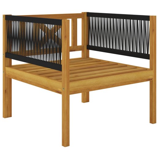 7-tlg. Garten-Lounge-Set mit Kissen Cremewei Massivholz Akazie