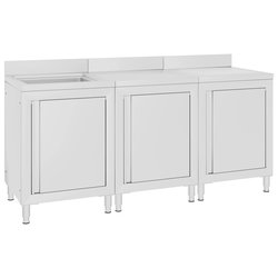 Gastro-Splenunterschrank 180x60x96 cm Edelstahl