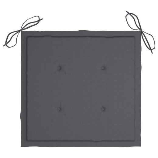 Garten-Esssthle mit Kissen 3 Stk. Massivholz Akazie