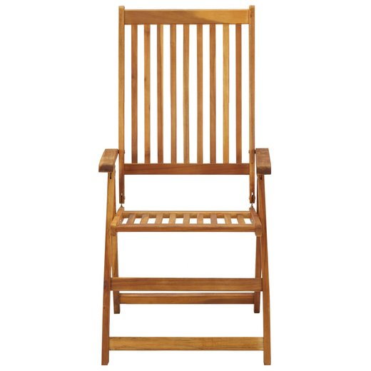 Klappbare Gartensthle 6 Stk. mit Auflagen Massivholz Akazie