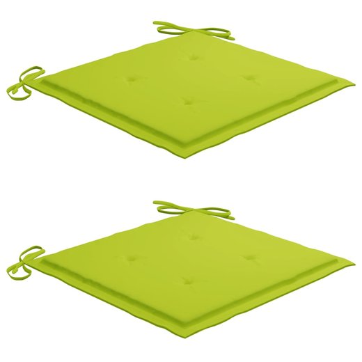 Klappbare Gartensthle 2 Stk. mit Kissen Massivholz Akazie
