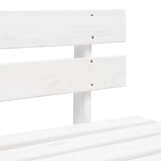 Garten-Paletten-Mittelsofa Wei Imprgniertes Kiefernholz