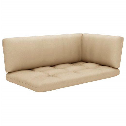 2-Sitzer-Palettensofa mit Kissen Wei Imprgniertes Kiefernholz