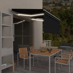 Gelenkarmmarkise Einziehbar mit Jalousie & LED 3x2,5m...