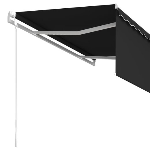 Gelenkarmmarkise Automatisch mit Jalousie 3,5x2,5 m Anthrazit