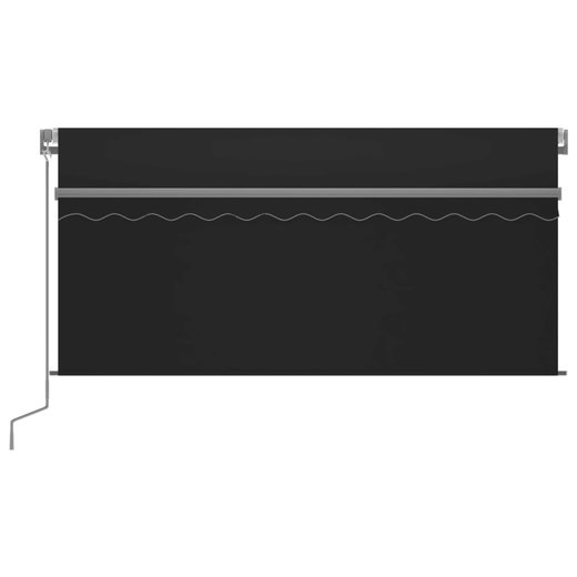 Gelenkarmmarkise Einziehbar mit Jalousie LED 3,5x2,5m Anthrazit
