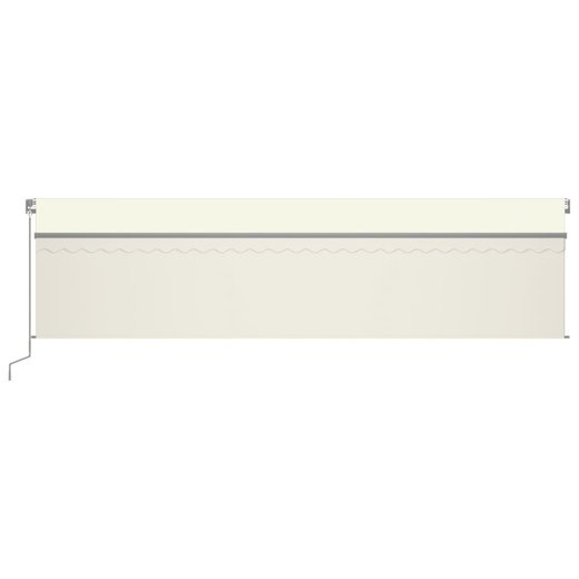 Gelenkarmmarkise Einziehbar mit Jalousie 6x3 m Creme