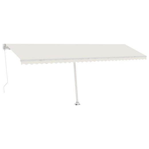 Gelenkarmmarkise Einziehbar mit LED 600x300 cm Cremewei