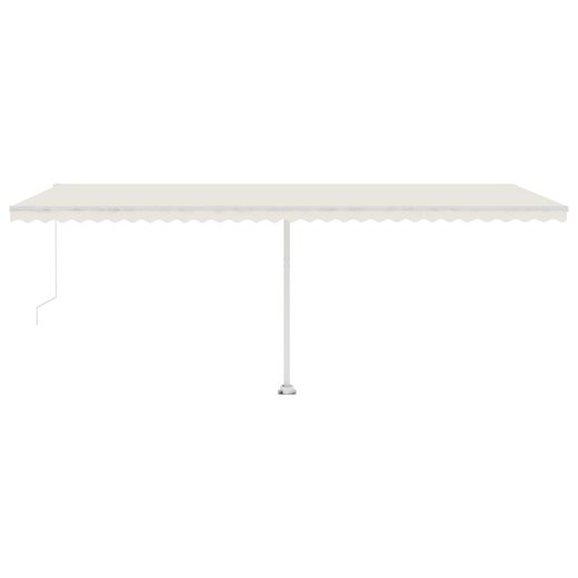 Gelenkarmmarkise Einziehbar mit LED 600x300 cm Cremewei