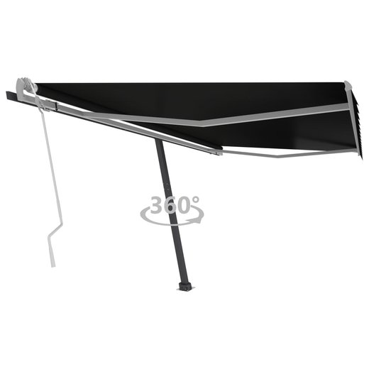 Standmarkise Einziehbar Handbetrieben 450x300 cm Anthrazit