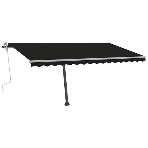 Standmarkise Einziehbar Handbetrieben 450x300 cm Anthrazit