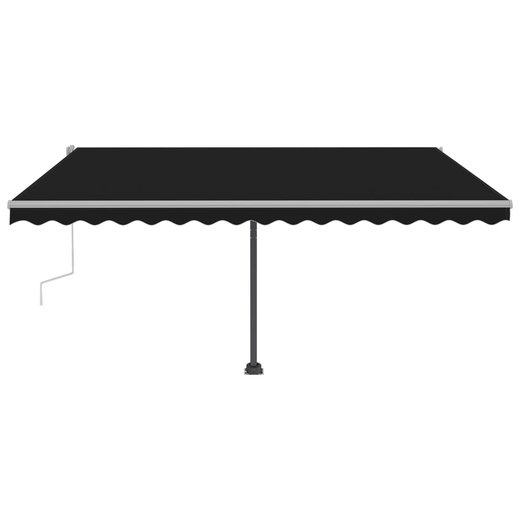 Standmarkise Einziehbar Handbetrieben 450x300 cm Anthrazit
