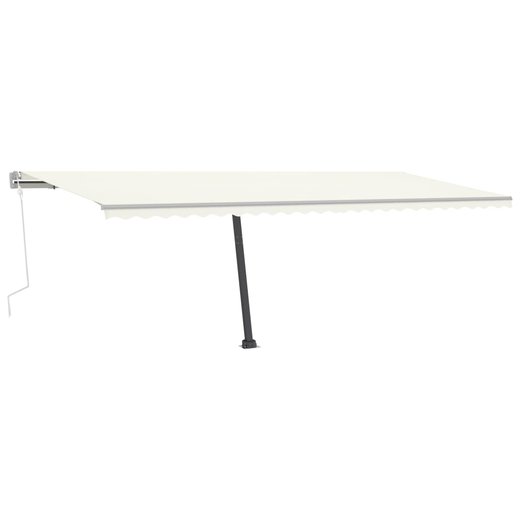 Gelenkarmmarkise Einziehbar mit LED 600x300 cm Creme