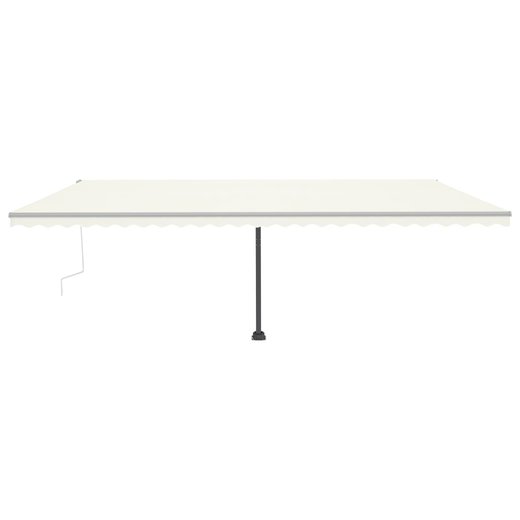 Gelenkarmmarkise Einziehbar mit LED 600x300 cm Creme