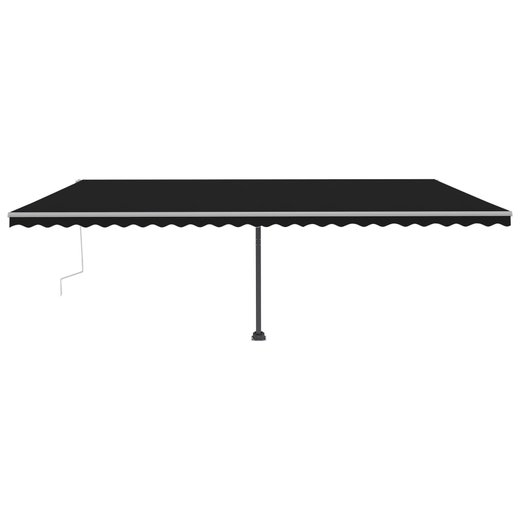 Gelenkarmmarkise Einziehbar mit LED 600x300 cm Anthrazit