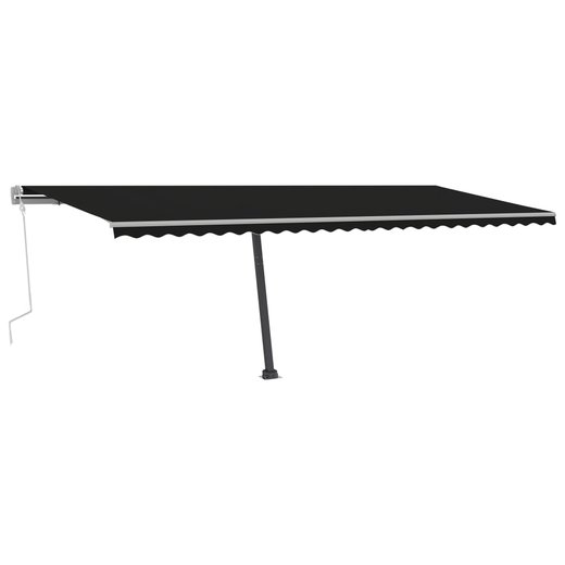 Gelenkarmmarkise Einziehbar mit LED 600x300 cm Anthrazit