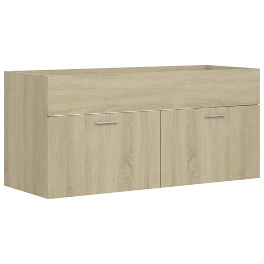 Waschbeckenunterschrank Einbaubecken Sonoma-Eiche Spanplatte