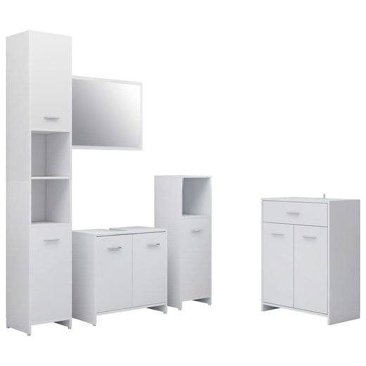 4-tlg. Badmbel-Set Wei