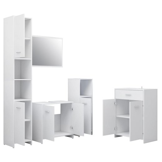 4-tlg. Badmbel-Set Wei