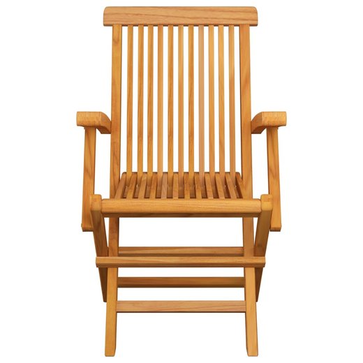 Gartensthle mit Hellgrnen Kissen 8 Stk. Massivholz Teak