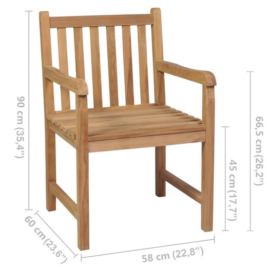 Gartenst�hle 8 Stk. Massivholz Teak