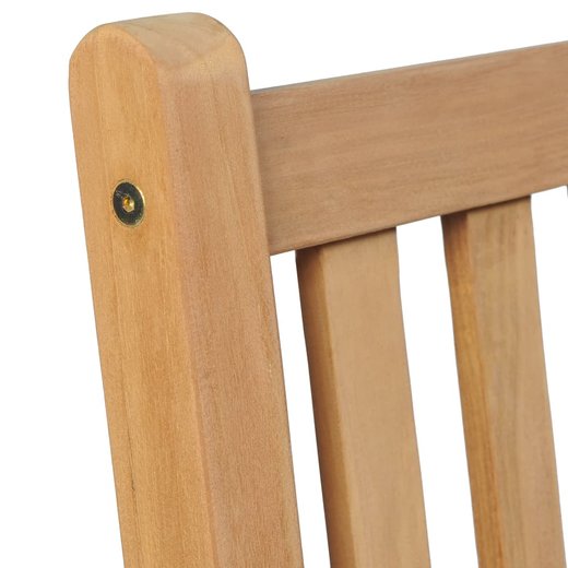 Gartensthle 4 Stk. mit Anthrazit Kissen Massivholz Teak